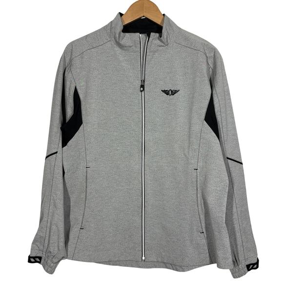 Footjoy Full Zip Long Sleeve Jacket Casual Mock Neck Sport Outdoor Fitted - M - Picture 1 of 6